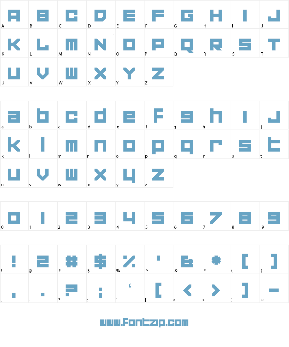 Corporation Games Font Character